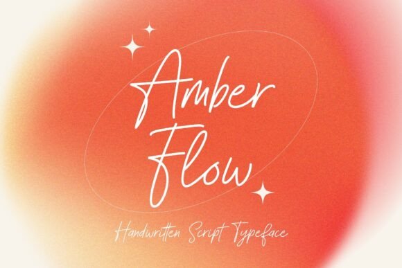 Amber Flow: A Script Typeface for Elegant Editorial Design