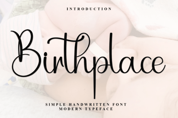 Birthplace Font: Elevate Your Handmade Brand with Elegant Script
