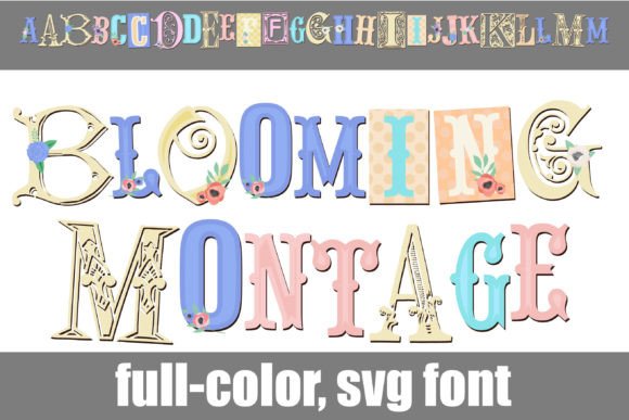 Blooming Montage: A Color Font That Elevates Campaign Design