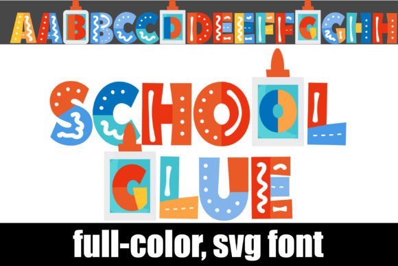 Bring School Glue Font to Your Handmade Labels and Cards