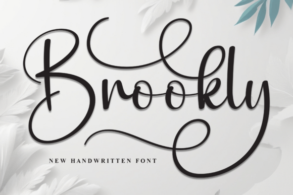 Brookly: A Fluid Script Typeface for Modern Editorial Design