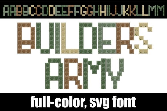 Builders Army: A Bold Color Font for Modern Web Design