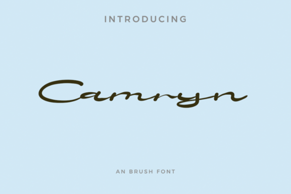 Camryn: A Handwritten Script Font for Authentic Branding