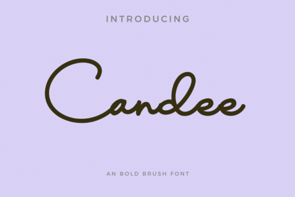 Candee: A Handwritten Script Font for Editorial Design