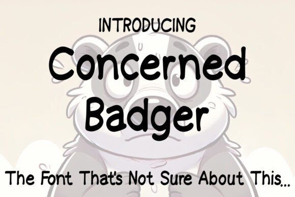 Concerned Badger Font Review for Social Campaigns
