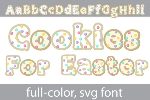 Cookies for Easter: A Sweet Color Font for Spring Campaigns