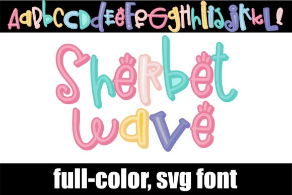 Designing with Sherbet Wave: A Color Font for Playful Brand Identity
