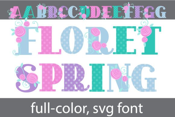Floret Spring: A Color Font for Vibrant Brand Identity