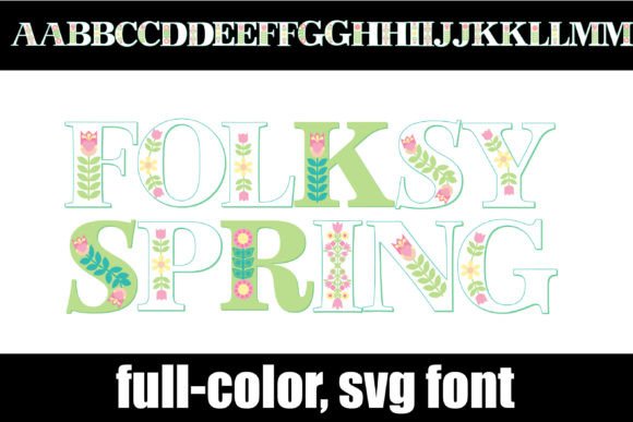 Folksy Spring: A Color Font for Authentic Branding