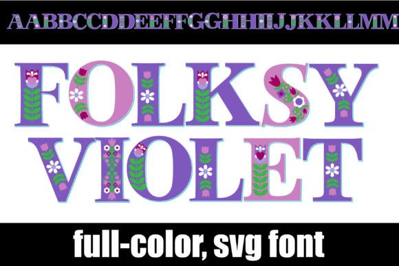 Folksy Violet: A Colorful Serif Font for Branding