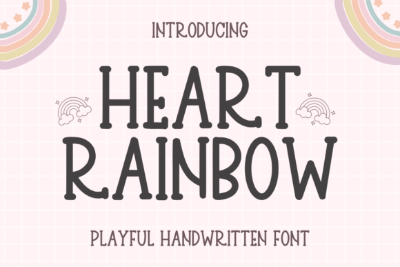 Heart Rainbow: A Playful Script Typeface for Editorial Design