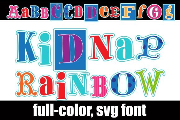 Kidnap Rainbow: A Colorful Ransom Font for Bold Branding
