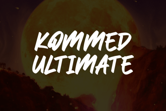 Kommed Ultimate: A Script Typeface for Bold Campaigns