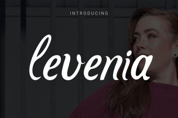 Levenia: A Graceful Serif Script for Campaign Design