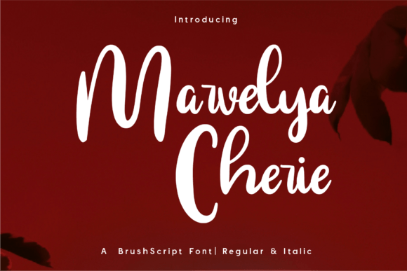 Marvelya Cherie: A Bold Script Font for Web Headers