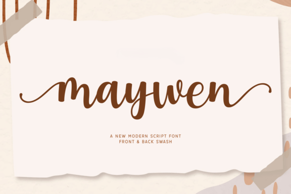 Maywen: A Modern Script Font for Small Business Branding
