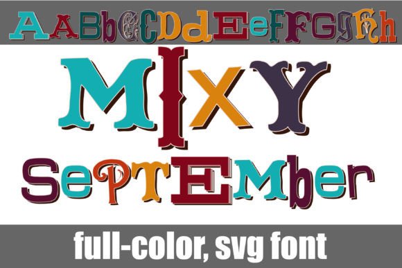 Mixy September: The Perfect Color Font for Autumn Crafts