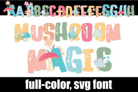 Mushroom Magic: A Color Font for Playful Brand Identity