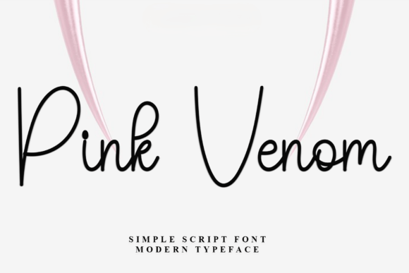 Pink Venom: The Script Font for Bold Brand Identity