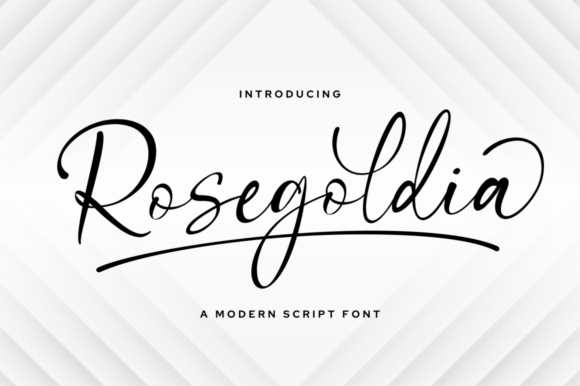 Rosegoldia: A Modern Script Typeface for Elegant Branding