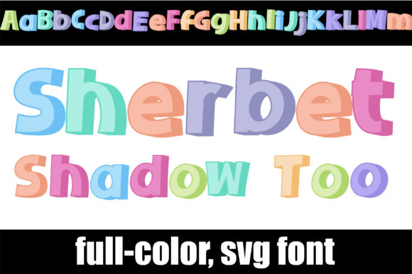 Sherbet Shadow Too: A Playful Color Font for Branding