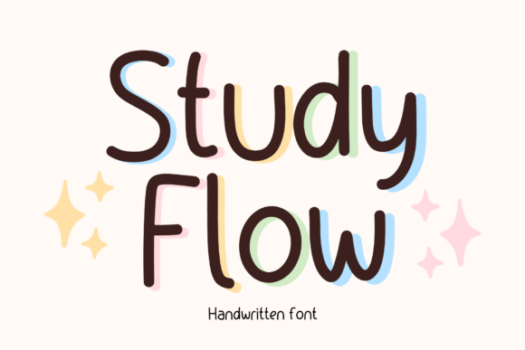Study Flow: A Handwritten Font for Authentic Brand Identity