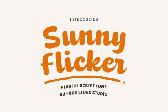 Sunny Flicker: A Playful Script Font for Editorial Design
