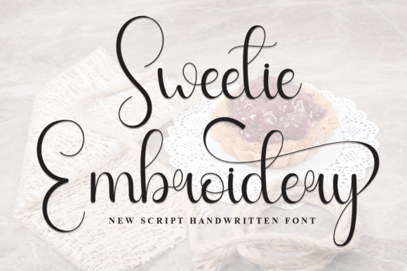 Sweetie Embroidery: A Charming Script Font for Web Design