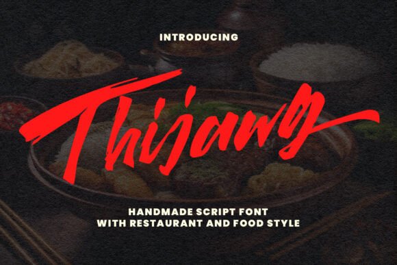 Thijawg: A Bold Script Font for Handmade Brands