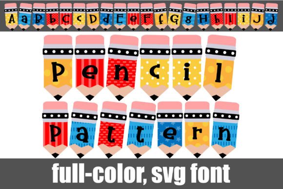 Upgrade Your Brand with the Pencil Pattern Typeface