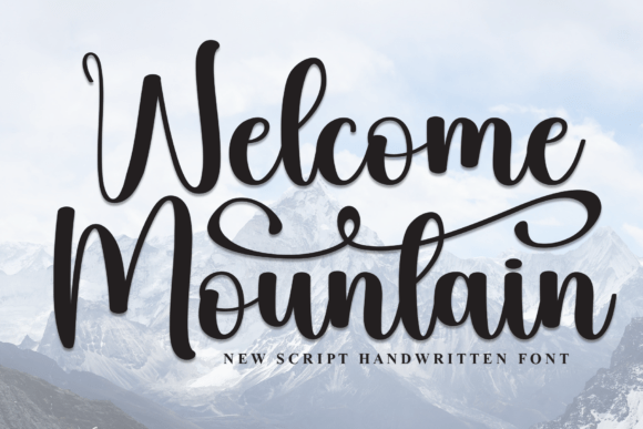 Welcome Mountain: A Handwritten Script Font for Makers